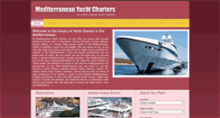 Desktop Screenshot of mediterraneanyachtcharters.com