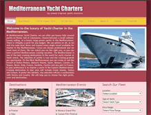 Tablet Screenshot of mediterraneanyachtcharters.com